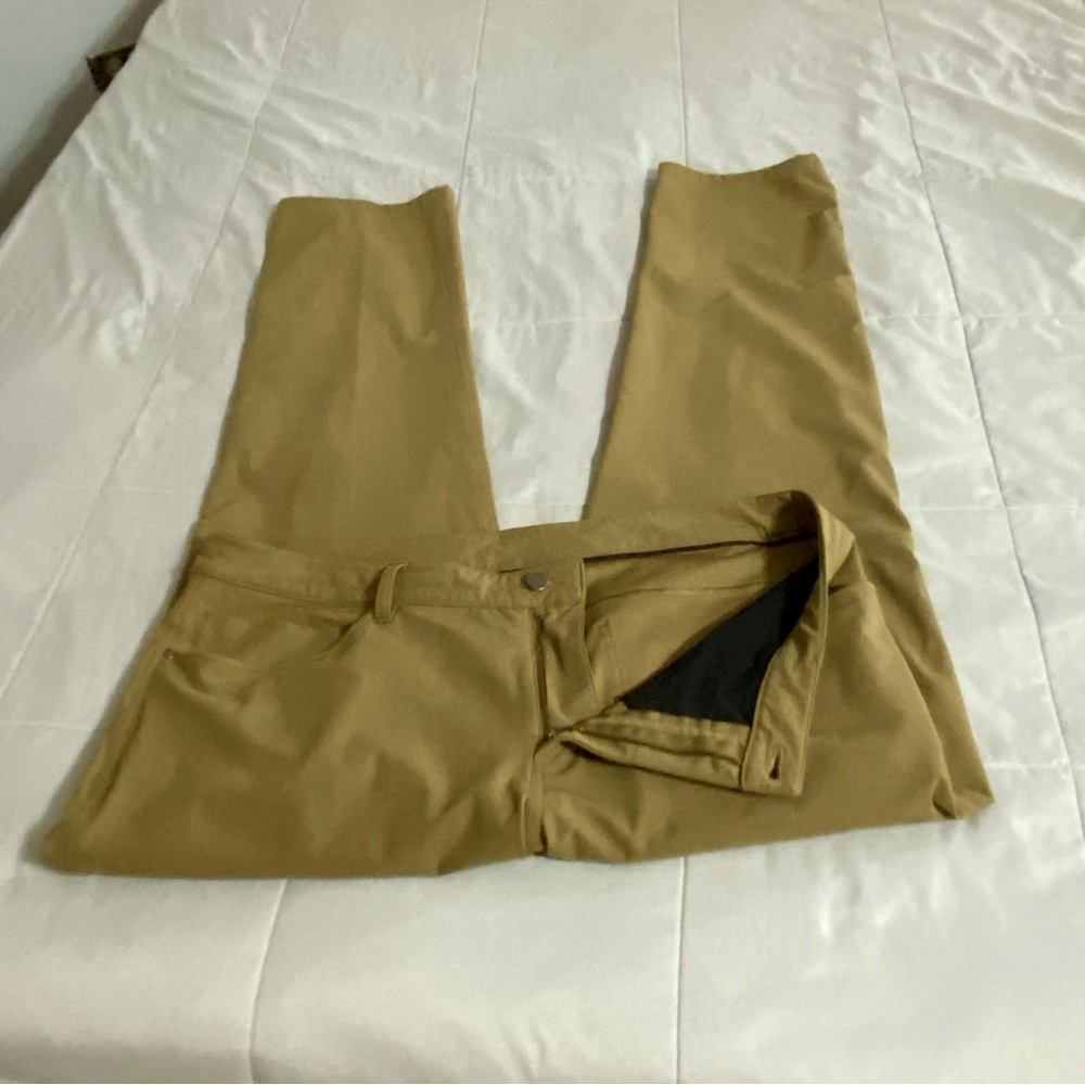 Lululemon ABC Classic-Fit 5 Pocket Pant 32L Warpstreme Brown Men’s Sz 38 Casual - Picture 12 of 15